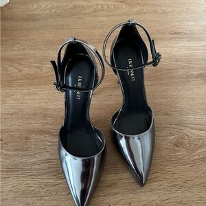 LK Bennett Metallic Silver Heels